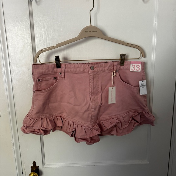 NWT- Gap X LoveShackFancy Denim Mini Skirt - size 33 and 34 - sold out online - Picture 6 of 14